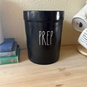 Rae Dunn Black Prep Utensil Holder